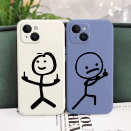 Line Man Phone Case For iPhone 17 17 Air 16 16e 15 14 13 12 11 Pro Max Mini X XR XS Plus Cover