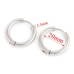 6pcs Stainless Steel Huggie Earring Hoop For Women Jewelry Set for Hypoallergenic Korean Earrings Female Jewelry Accessories