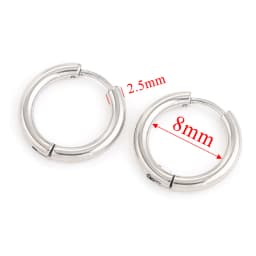 6pcs Stainless Steel Huggie Earring Hoop For Women Jewelry Set for Hypoallergenic Korean Earrings Female Jewelry Accessories