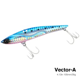 TSURINOYA 35g Teppan VIB Fishing Lure VECTOR DW38-C 105mm Vibration Shore Fishing Long Casting Metal Hard Bait Seabass Flounder