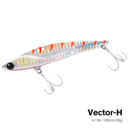 TSURINOYA 35g Teppan VIB Fishing Lure VECTOR DW38-C 105mm Vibration Shore Fishing Long Casting Metal Hard Bait Seabass Flounder