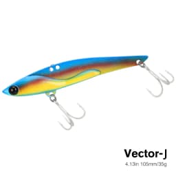 TSURINOYA 35g Teppan VIB Fishing Lure VECTOR DW38-C 105mm Vibration Shore Fishing Long Casting Metal Hard Bait Seabass Flounder