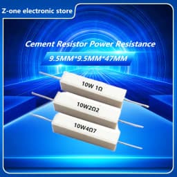 10/pcs 10W 5%Cement Resistor Power Resistance 0.1 ~ 10K 0.1R 0.5R 10R 50R 0.22 0.33 0.5 1 2 5 8 10 15 20 25 30 100 1K 2K 3K ohm