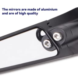 Modified Motorcycle Mirrors For Kawasaki Ninja 250 300 400 650 H2 H4 Adjustable Rotating Rearview Wind Swivel Wing Side Mirror