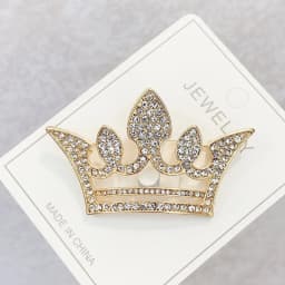Metal Alloy Zircon Crown Brooch Lapel Suit Shirt Collar Pins Rhinestones Royal Pearl Brooches for Women Accessories Fashion Jew