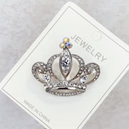 Metal Alloy Zircon Crown Brooch Lapel Suit Shirt Collar Pins Rhinestones Royal Pearl Brooches for Women Accessories Fashion Jew