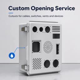 IP67 Waterproof ABS Junction Box Gray Transparent Cover Outdoor Electrical Enclosure Hinged Case for Electronic Instruments
