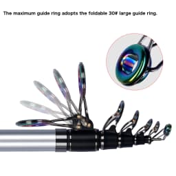 BIUTIFU Surf Rod 5.3/5.0/4.5/4.2/3.9m Telescopic Fishing Travel Spinning Power 60-200g Throw Surfcasting Shore Casting Pole