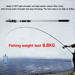 BIUTIFU Surf Rod 5.3/5.0/4.5/4.2/3.9m Telescopic Fishing Travel Spinning Power 60-200g Throw Surfcasting Shore Casting Pole