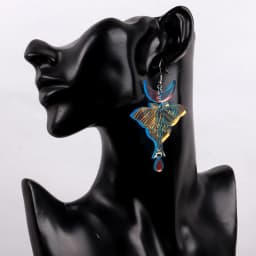 New Iridescent Luna Moth Laser Acrylic Earrings for Women 2023 Cute Butterfly Drop Dangle Earring Statement Jewelry Gifts