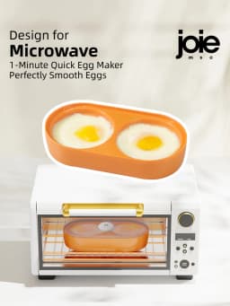 Joie Egg Poacher Double Microwave Egg Poacher Egg Cooker Fried Egg Box Breakfast Steamed Egg Box Egg Tools Kitchen Tool Eggy