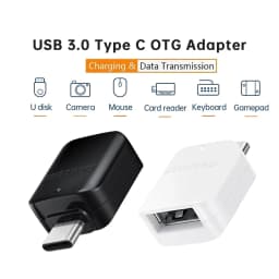 Nku USB C OTG Type-C USB 3.0 Adapter USB A Female To Type-C Male Converter On The Go Adaptor Compatible with Samsung S20/10/9
