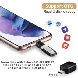 Nku USB C OTG Type-C USB 3.0 Adapter USB A Female To Type-C Male Converter On The Go Adaptor Compatible with Samsung S20/10/9
