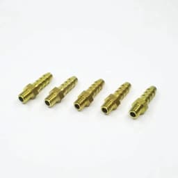 5PCS 3mm 4mm 5mm 6mm 8mm 10mm OD Hose Barb M3 M4 M5 M6 M8 M10 Metric Male Thread Brass Pipe Fitting Coupler Connector Adapter