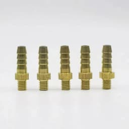 5PCS 3mm 4mm 5mm 6mm 8mm 10mm OD Hose Barb M3 M4 M5 M6 M8 M10 Metric Male Thread Brass Pipe Fitting Coupler Connector Adapter