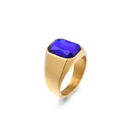 Men's/Women 316LStainless Steel  Onyx Gilded Gem Style Rings Classic Fashion Trend Jewelry Eco-Friendly Material