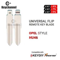 10pcs/lot YM28 Car Key Blank Universal Metal Remote Key Blade HU46 KD Key Blank for KEYDIY VVDI JMD Xhorse Remote for Opel Corsa