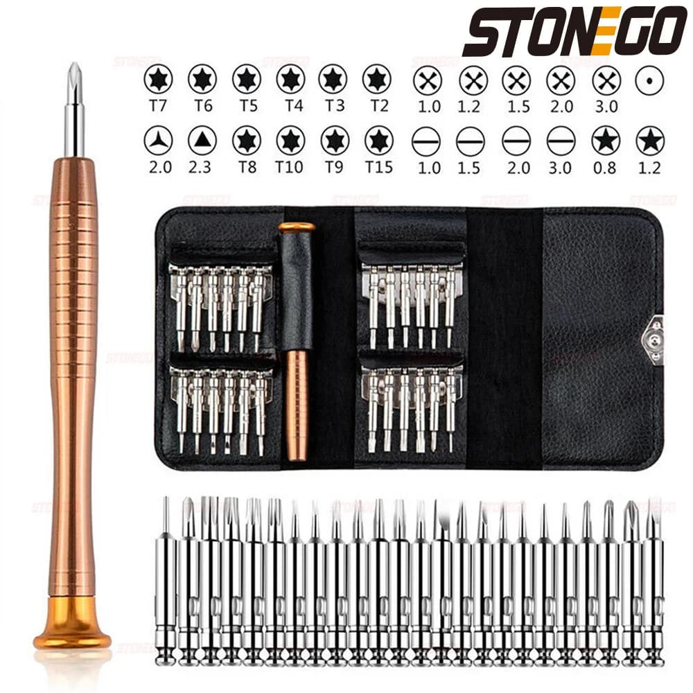 STONEGO 1Set 25/152 in 1 Screwdriver Set Torx Multifunctional Precision Screwdriver For Device Phones Tablet PC DIY