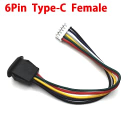 2Pin 4Pin 6Pin USB 2.0 Female Power Jack 2P 4P 6P USB2.0 Charging Port Connector Data Interface with Cable USB Charger Socket