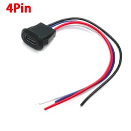 2Pin 4Pin 6Pin USB 2.0 Female Power Jack 2P 4P 6P USB2.0 Charging Port Connector Data Interface with Cable USB Charger Socket