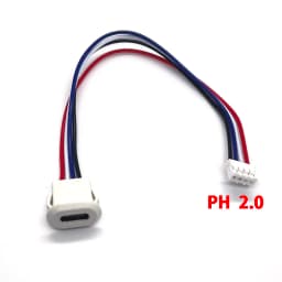 2Pin 4Pin 6Pin USB 2.0 Female Power Jack 2P 4P 6P USB2.0 Charging Port Connector Data Interface with Cable USB Charger Socket