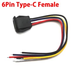 2Pin 4Pin 6Pin USB 2.0 Female Power Jack 2P 4P 6P USB2.0 Charging Port Connector Data Interface with Cable USB Charger Socket