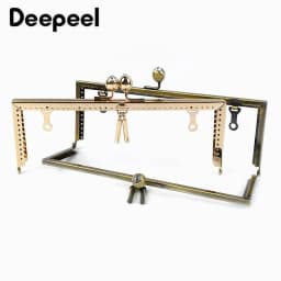 1/2Pcs Deepeel 20.5cm Square Bags Handle Handbag Sewing Brackets Purse Frame Metal Clasp DIY Bag Handles Sew Hardware Accessory