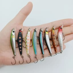 DUODUOYU 1PCS Floating Minnow Fishing Lures 5cm/2g Wobbler Artificial Bait With Double Single Hooks Bass Bait Goods for fishing