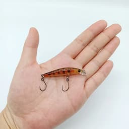 DUODUOYU 1PCS Floating Minnow Fishing Lures 5cm/2g Wobbler Artificial Bait With Double Single Hooks Bass Bait Goods for fishing