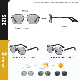 CoolPandas High Quality Sunglasses Polarized Men Women Photochromic UV400 Protection Driving Sun Glasses Unisex Chameleon Lens