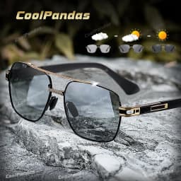 CoolPandas High Quality Sunglasses Polarized Men Women Photochromic UV400 Protection Driving Sun Glasses Unisex Chameleon Lens