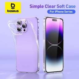 Baseus Clear TPU Case for iPhone 17 16 15 14 13 12 Pro Max Plus Air Soft Transparent Phone Cover Soft Thin Protective Case