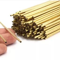 2pcs-15pcs Brass Pipe 0.25mm Wall Thickness 1-12.5mm OD Brass Tube Straight Tubing Copper Tube Thin-Walled Small Diameter