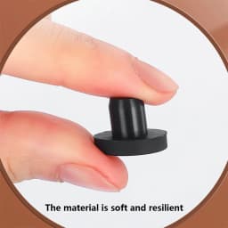 PVC Plug Rubber Plug Silicone Plugs Protective Low Temperature Resistance Stopper Cap Ring Tube Sleeve Washer Black Joint Pipe