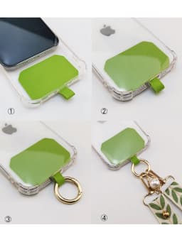 Adjustable Crossbody Long Mobile Phone Lanyard Wide Cloth Neckband Strap Rope Women's Pearl Hanging Ornaments Anti-Lost Lanyard