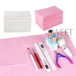 20/50pcs Waterproof Disposable Nail Table Mat Foldable Protection Pad Tool Practice Cleaning Hand Paper Manicure Accessories Set