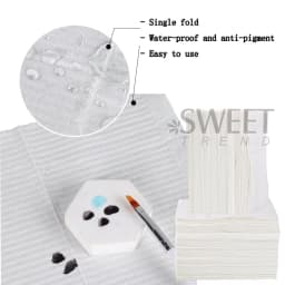20/50pcs Waterproof Disposable Nail Table Mat Foldable Protection Pad Tool Practice Cleaning Hand Paper Manicure Accessories Set