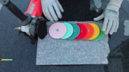 7PCS/Set Super 4Inch Stone Polishing Pads Wet 100mm Wet Polishing Pad For Granite Marble Concrete Grinding Discs