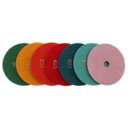 7PCS/Set Super 4Inch Stone Polishing Pads Wet 100mm Wet Polishing Pad For Granite Marble Concrete Grinding Discs