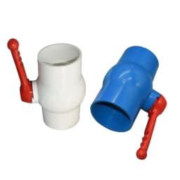 20~90mm Thread and Socket Type PVC Ball Valve Garden Irrigation Fittings Switch Ball Valve DN15/20/25/32/40/50/65/80