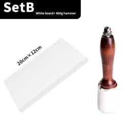 WUTA Professional Leather Carve Hammer 460g Nylon Hammers Mallet Wood Handle For Leathercraft Punch Printing Percussion DIY Tool