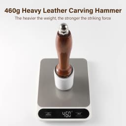 WUTA Professional Leather Carve Hammer 460g Nylon Hammers Mallet Wood Handle For Leathercraft Punch Printing Percussion DIY Tool