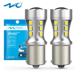 NAO P21W led BAY15D PY21W BA15S White 1300Lm Car LED Bulb P21/5W Turn Signal 1156 3030 1157 T20 W16W T15 W21/5W 7443 W21W 7440