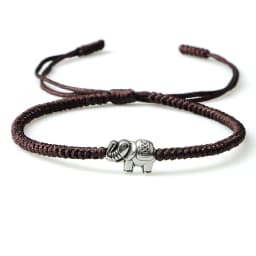 Ethnic Tibetan Buddha Head Woven Bracelets For Men Handmade Rope Retro Elephant Pendant Lucky Bracelet Women Yoga Energy Jewelry