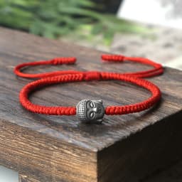 Ethnic Tibetan Buddha Head Woven Bracelets For Men Handmade Rope Retro Elephant Pendant Lucky Bracelet Women Yoga Energy Jewelry