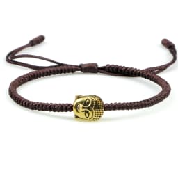 Ethnic Tibetan Buddha Head Woven Bracelets For Men Handmade Rope Retro Elephant Pendant Lucky Bracelet Women Yoga Energy Jewelry