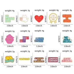 Is it Friday Yet Enamel Pins Me? Sarcastic? Never 80s Baby Drama Brooches Lapel Badges Funny Quetes Jewelry Gift for Friends