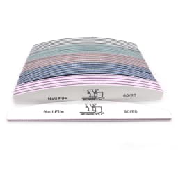 5Pcs Nail File Set Mix Color Professional Sandpaper Cuticle Remover 80/100/150/180/240 Grit Buffer Manicure Tool Kit