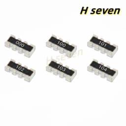 100pcs 0603x4 8P4R 4D03 5% 3216 1206 Chip Resistor Networks Arrays 0 10 100 470 ohm 0R 10R 100R 470R 1K 10K 20K 100K 470K 1M