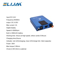 ELIJAH Dental E-Type Micro Motor Rechargeable Micromotor Portable Polisher Suitable Low Speed Handpiece Dentist Equipment Tools